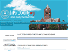 Tablet Screenshot of laportecounty.org